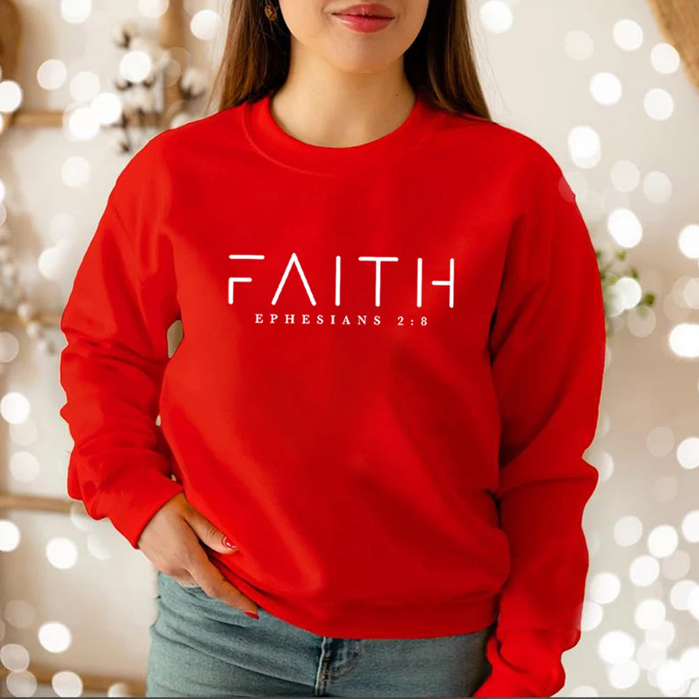 Faith Sweatshirt Ephesians 2:8 WOMEN Sweatshirt