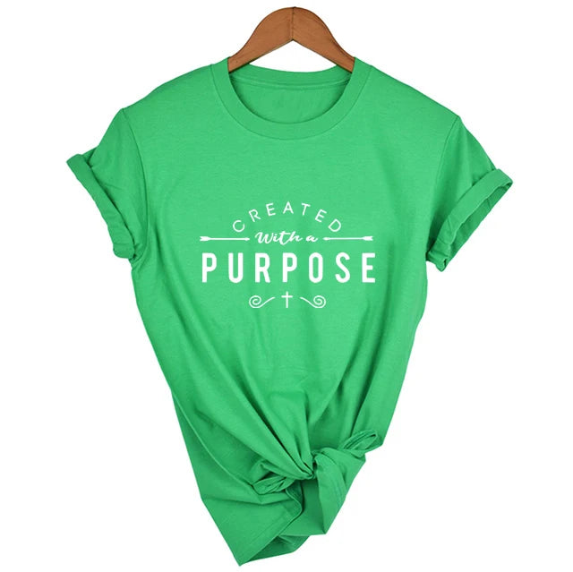 Created with A Purpose Short Sleeve T Shirt WOMEN