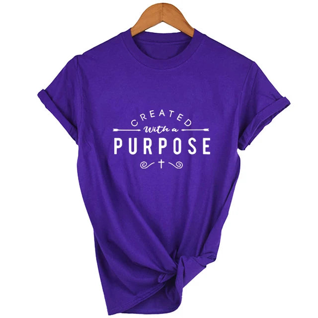 Created with A Purpose Short Sleeve T Shirt WOMEN