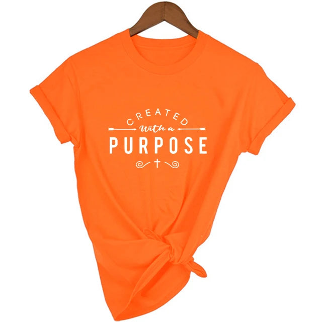 Created with A Purpose Short Sleeve T Shirt WOMEN