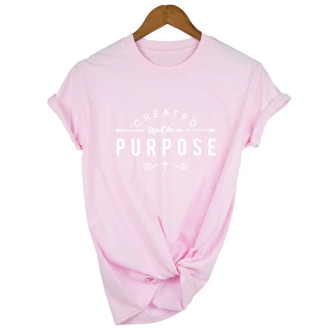 Created with A Purpose Short Sleeve T Shirt WOMEN