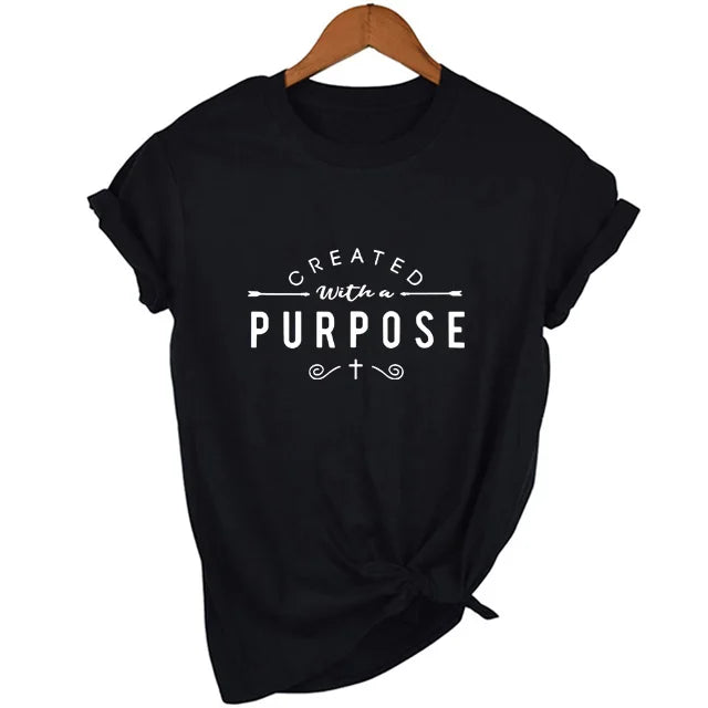 Created with A Purpose Short Sleeve T Shirt WOMEN