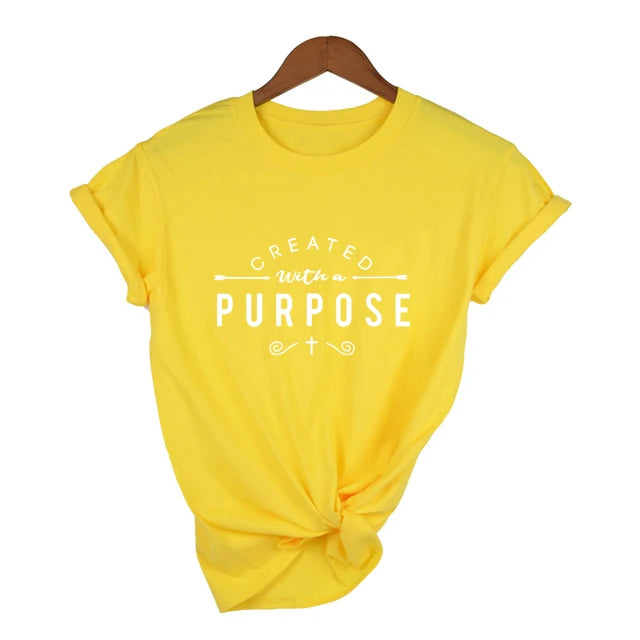 Created with A Purpose Short Sleeve T Shirt WOMEN