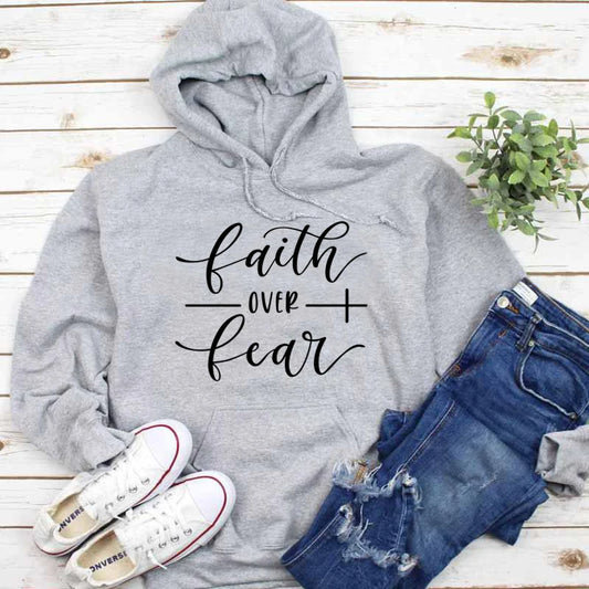 Faith over Fear Christian Hoodie UNISEX