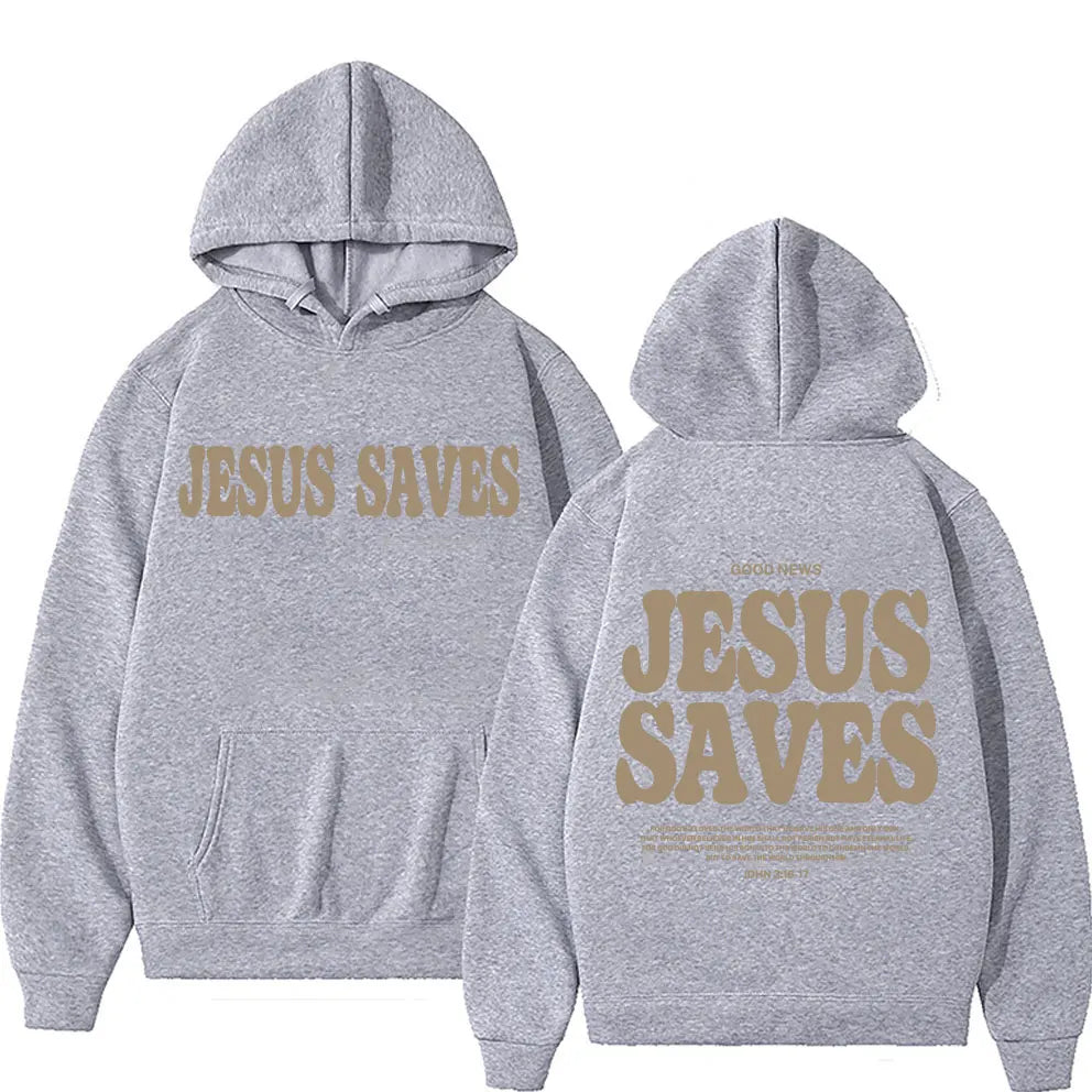 Aesthetic Jesus Saves Hoodies Christian Apparel UNISEX