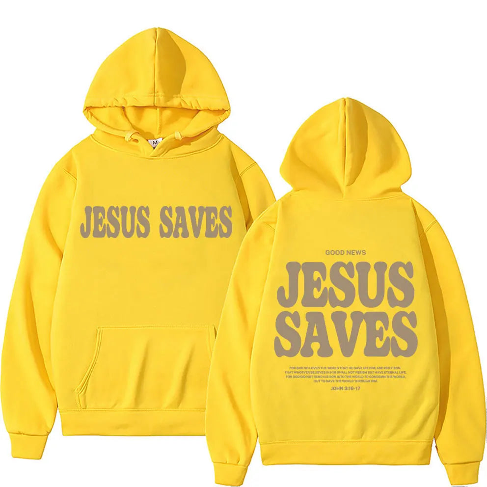 Aesthetic Jesus Saves Hoodies Christian Apparel UNISEX