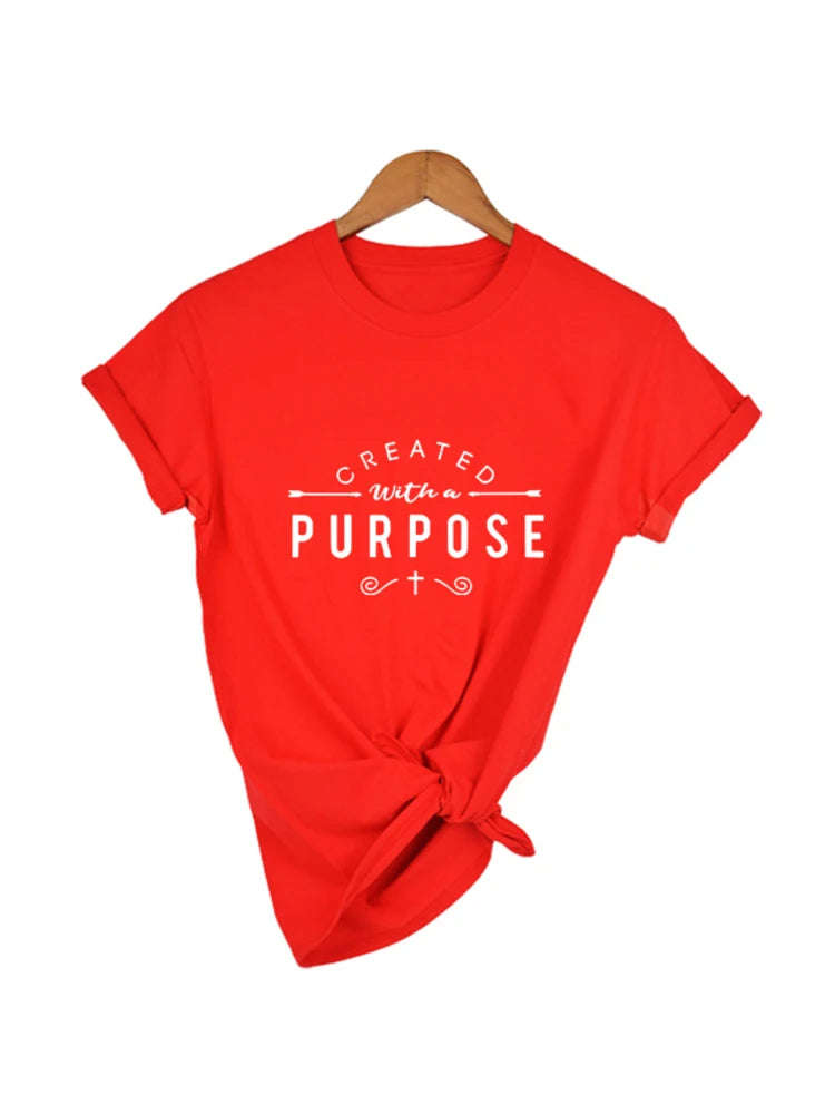 Created with A Purpose Short Sleeve T Shirt WOMEN