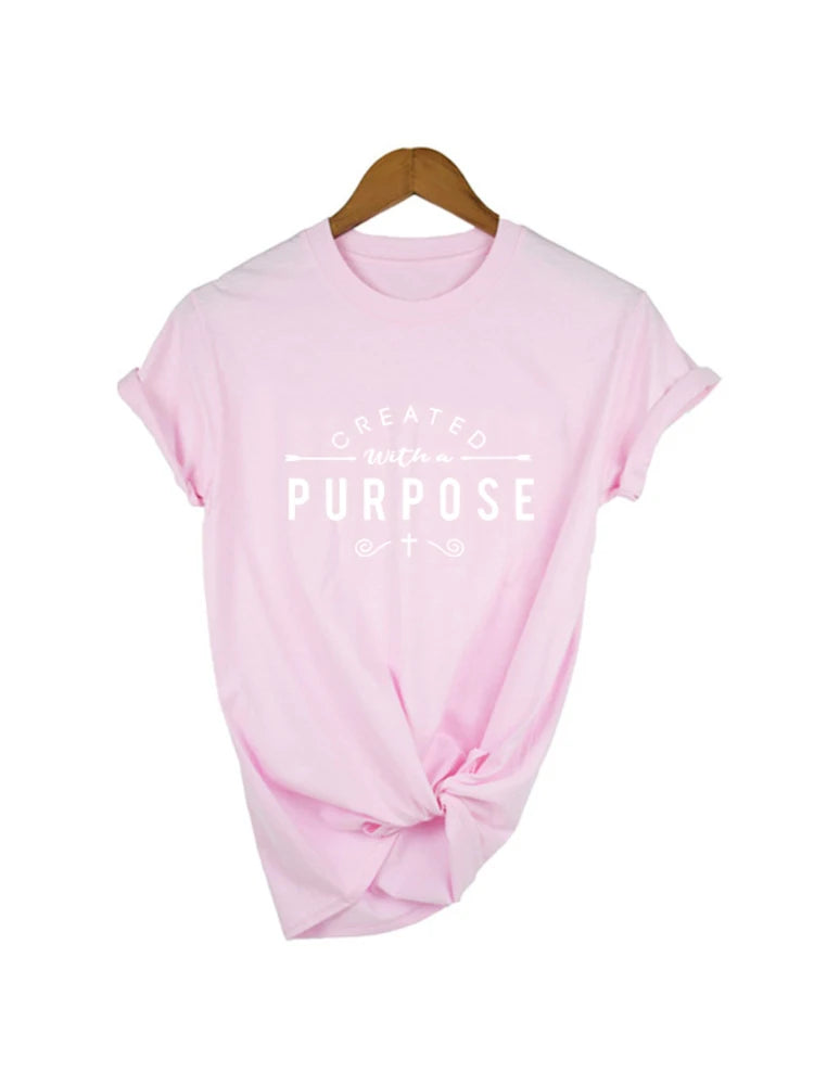 Created with A Purpose Short Sleeve T Shirt WOMEN