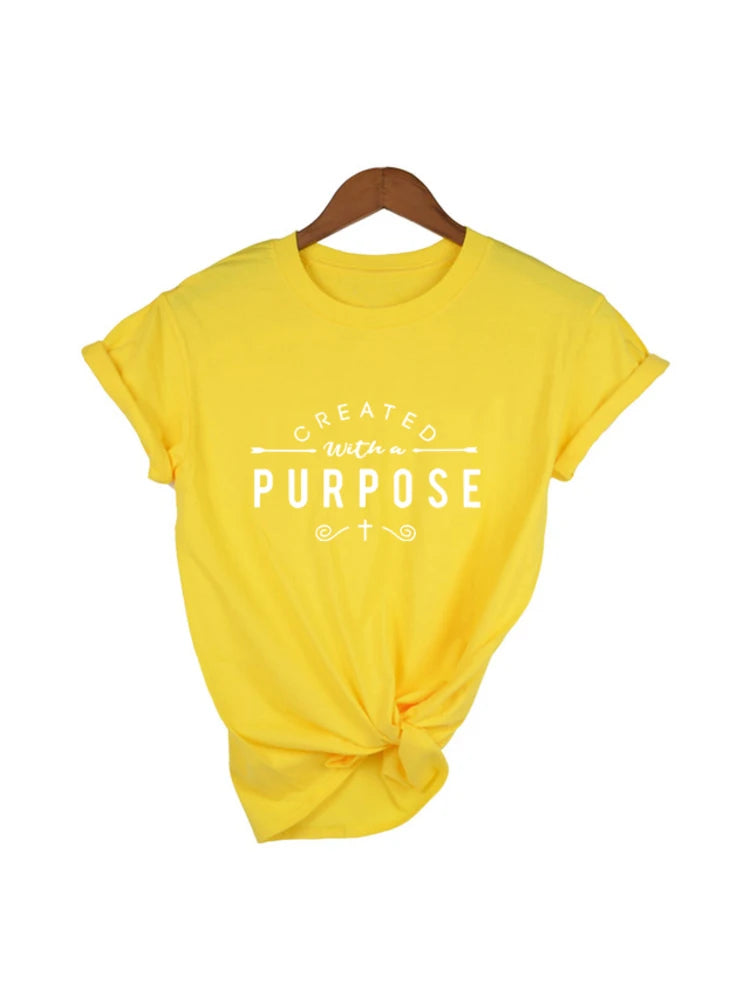 Created with A Purpose Short Sleeve T Shirt WOMEN