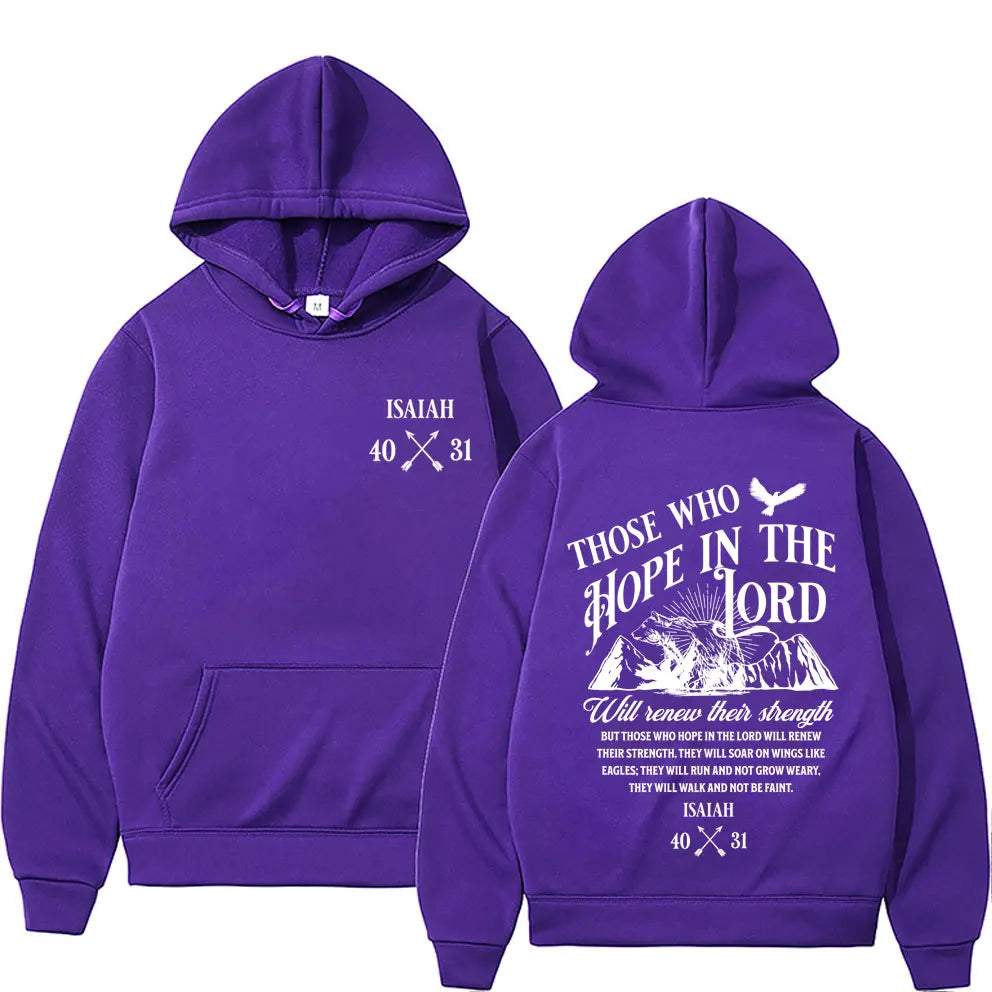 Isaiah 40:31 Those Who Hope in the Lord Hoodie UNISEX