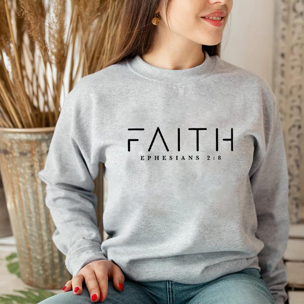 Faith Sweatshirt Ephesians 2:8  WOMEN Sweatshirt