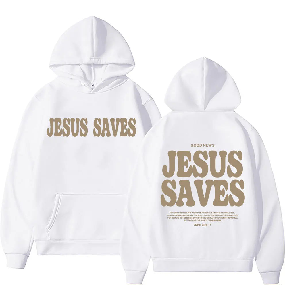 Aesthetic Jesus Saves Hoodies Christian Apparel UNISEX