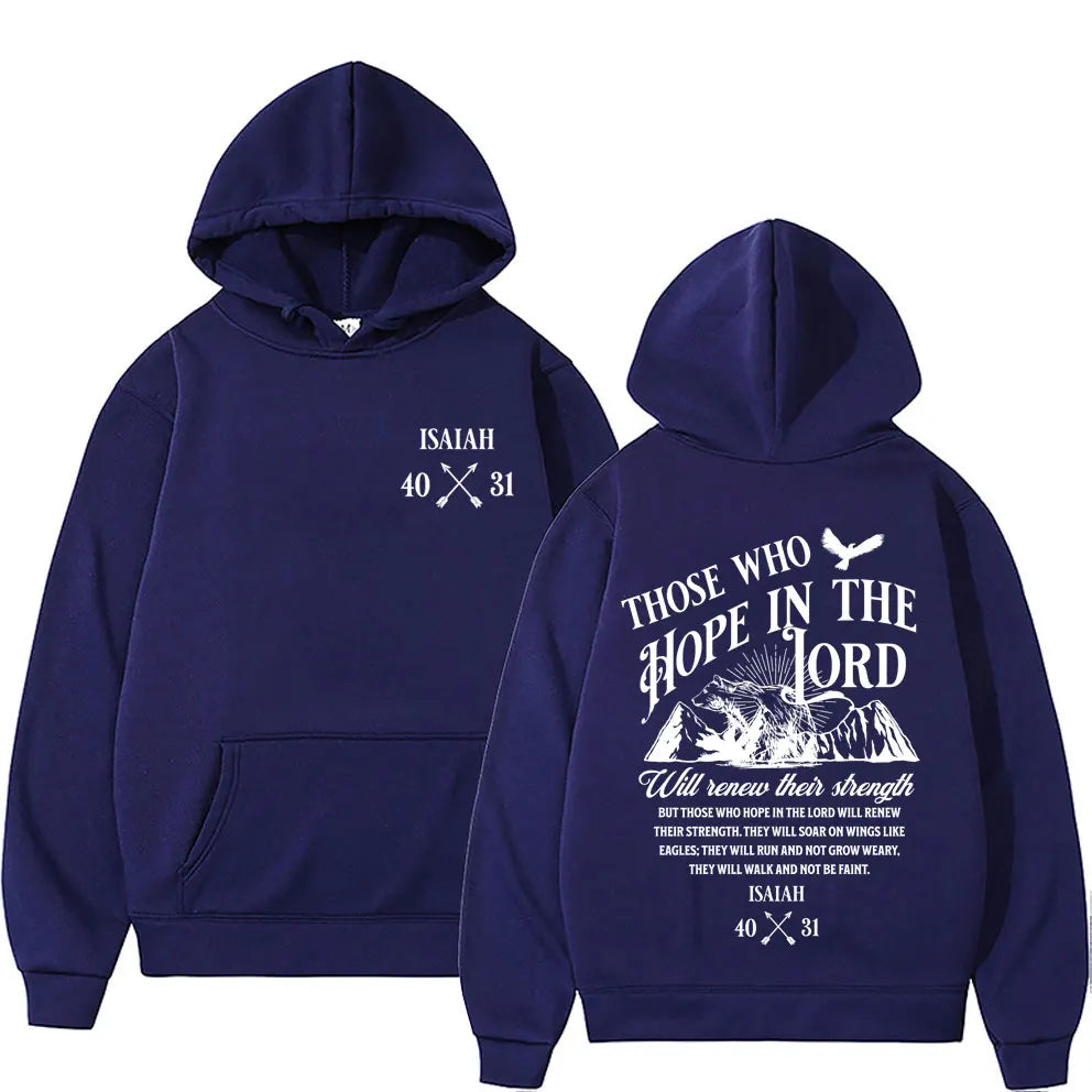 Isaiah 40:31 Those Who Hope in the Lord Hoodie UNISEX