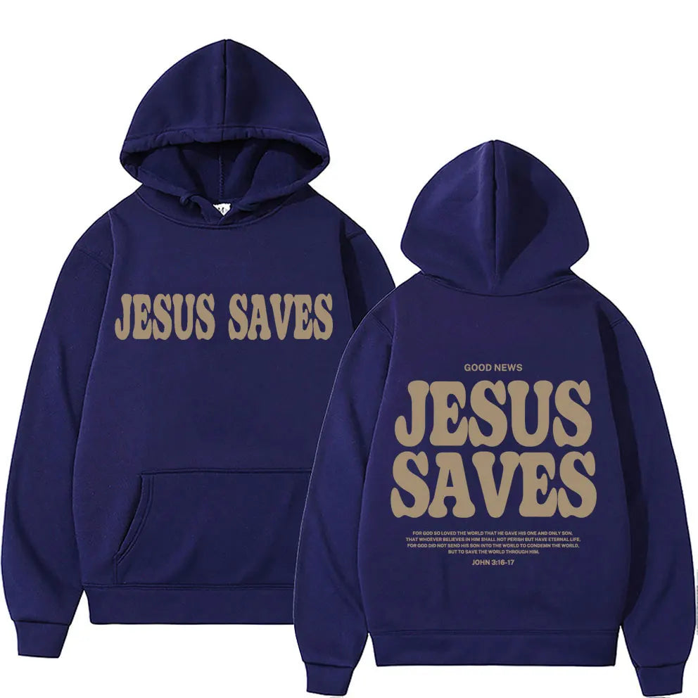 Aesthetic Jesus Saves Hoodies Christian Apparel UNISEX