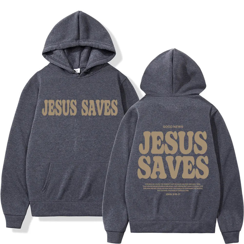 Aesthetic Jesus Saves Hoodies Christian Apparel UNISEX