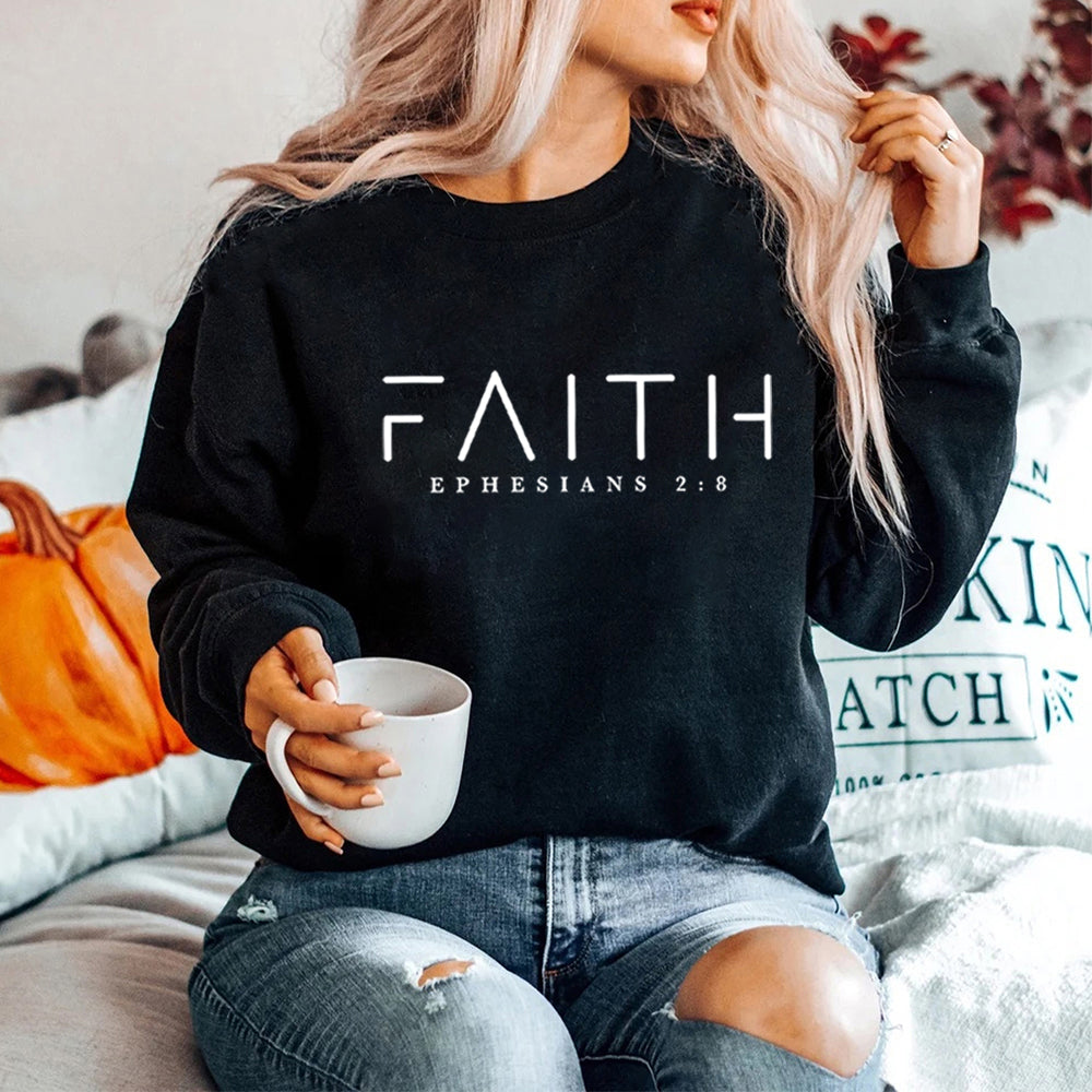 Faith Sweatshirt Ephesians 2:8  WOMEN Sweatshirt