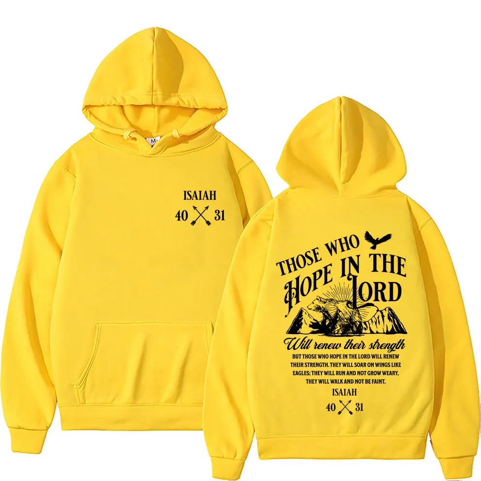 Isaiah 40:31 Those Who Hope in the Lord Hoodie UNISEX