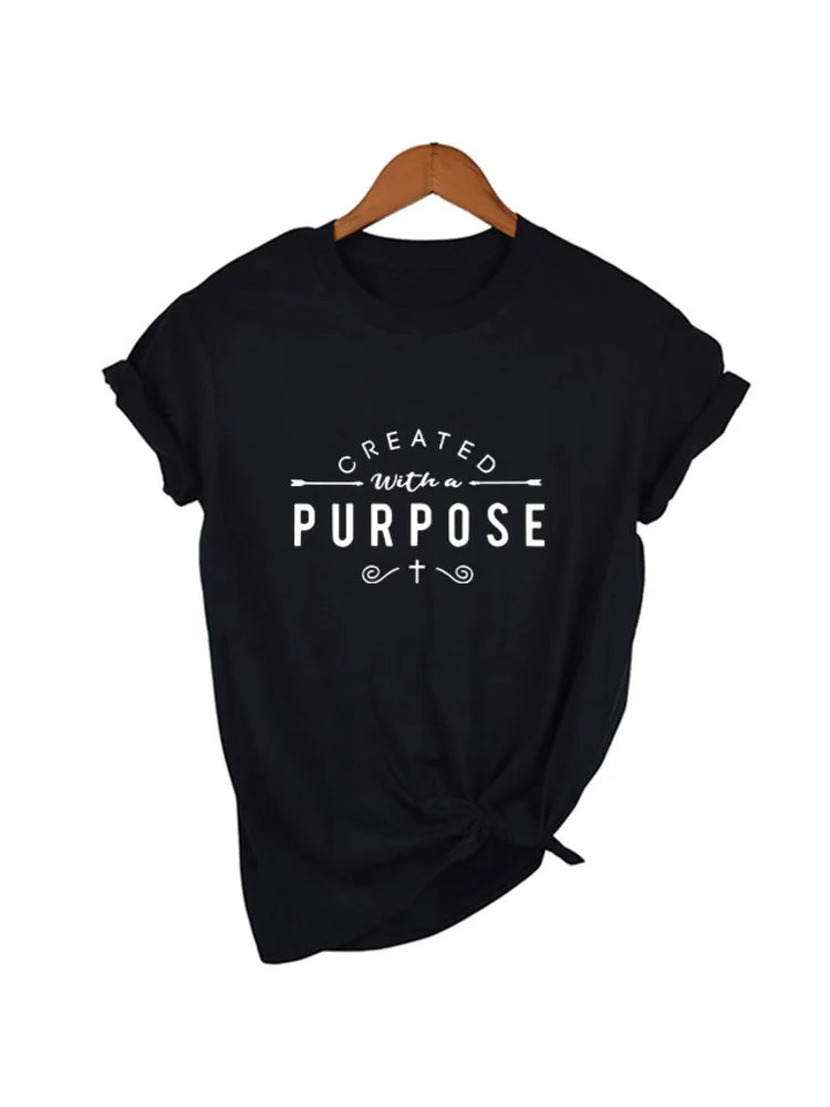 Created with A Purpose Short Sleeve T Shirt WOMEN