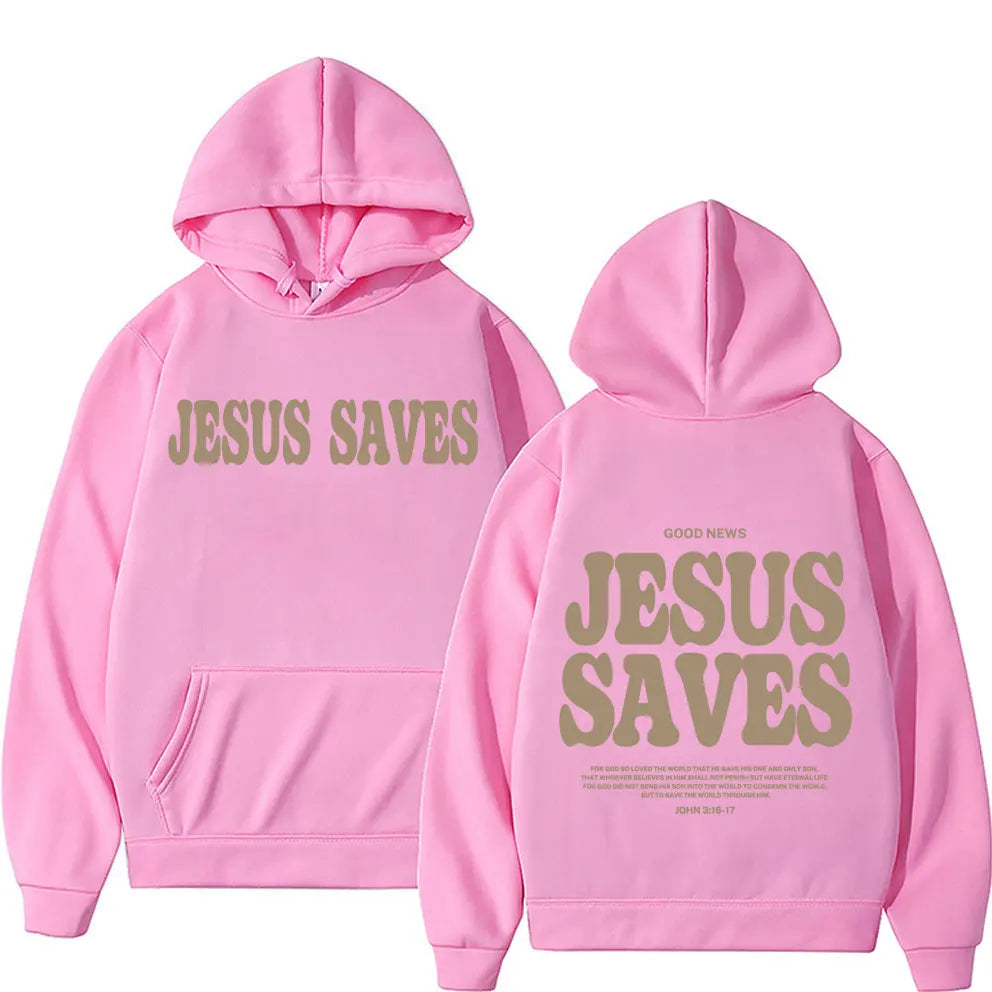 Aesthetic Jesus Saves Hoodies Christian Apparel UNISEX