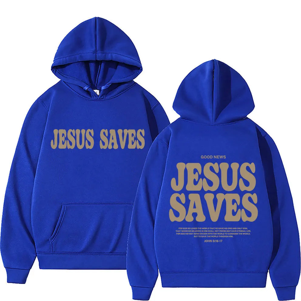 Aesthetic Jesus Saves Hoodies Christian Apparel UNISEX