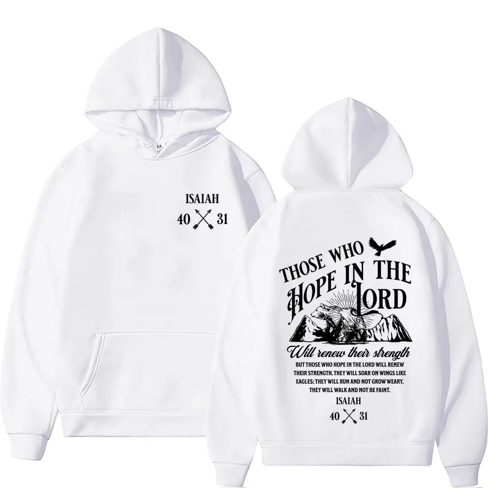 Isaiah 40:31 Those Who Hope in the Lord Hoodie UNISEX