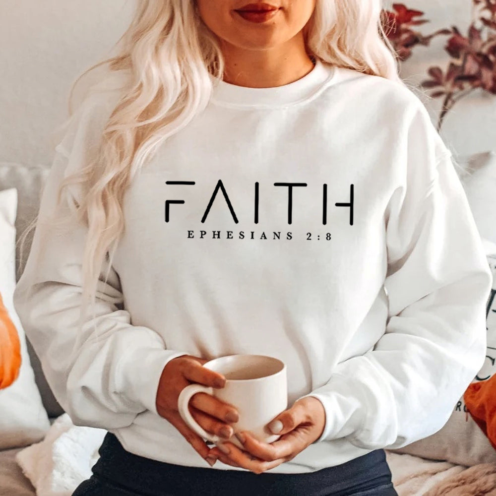 Faith Sweatshirt Ephesians 2:8  WOMEN Sweatshirt